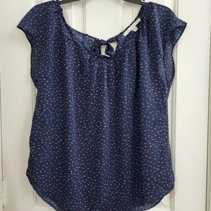 Lauren Conrad navy blouse size XL